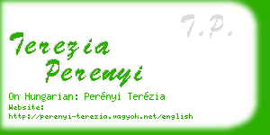 terezia perenyi business card