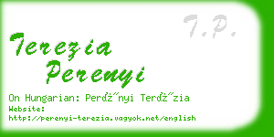 terezia perenyi business card